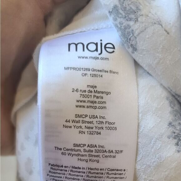 Maje Roseline Floral Print Mini Dress Size EU 36 / US Small NEW - Picture 3 of 12